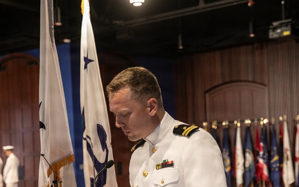Vice Adm. Douglas L. Williams Relieves Vice Adm. Johnny Wolfe Jr. at Portfolio Acquisition Executive Strategic Systems Programs Change of Command Ceremony