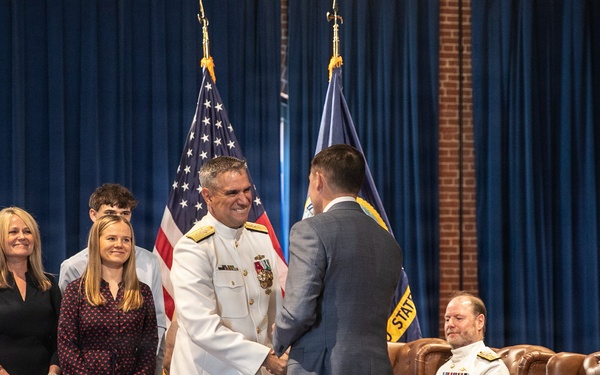 Vice Adm. Douglas L. Williams Relieves Vice Adm. Johnny Wolfe Jr. at Portfolio Acquisition Executive Strategic Systems Programs Change of Command Ceremony
