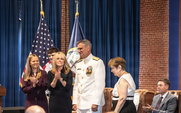 Vice Adm. Douglas L. Williams Relieves Vice Adm. Johnny Wolfe Jr. at Portfolio Acquisition Executive Strategic Systems Programs Change of Command Ceremony
