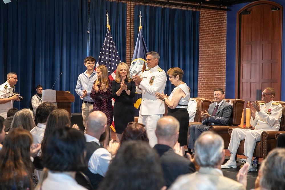 Vice Adm. Douglas L. Williams Relieves Vice Adm. Johnny Wolfe Jr. at Portfolio Acquisition Executive Strategic Systems Programs Change of Command Ceremony