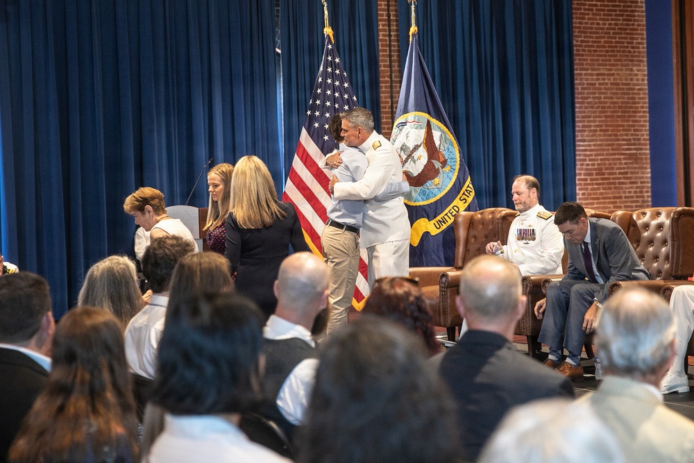 Vice Adm. Douglas L. Williams Relieves Vice Adm. Johnny Wolfe Jr. at Portfolio Acquisition Executive Strategic Systems Programs Change of Command Ceremony