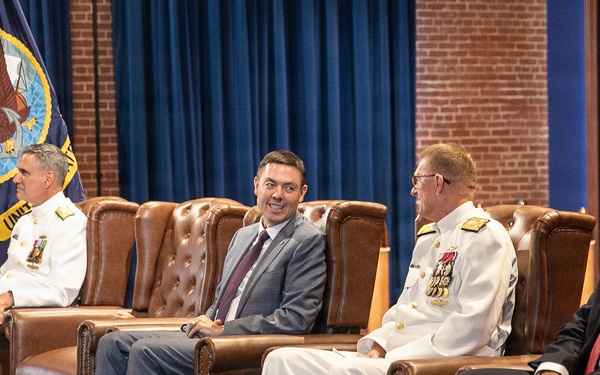 Vice Adm. Douglas L. Williams Relieves Vice Adm. Johnny Wolfe Jr. at Portfolio Acquisition Executive Strategic Systems Programs Change of Command Ceremony