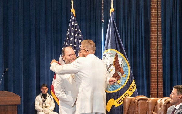 Vice Adm. Douglas L. Williams Relieves Vice Adm. Johnny Wolfe Jr. at Portfolio Acquisition Executive Strategic Systems Programs Change of Command Ceremony