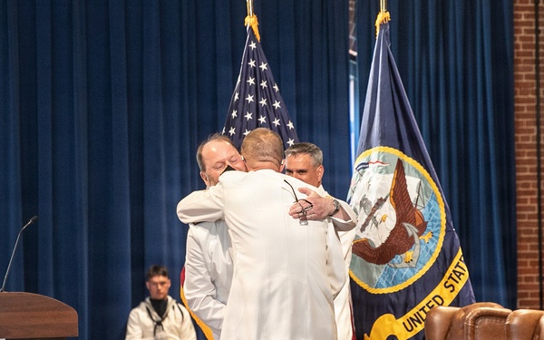 Vice Adm. Douglas L. Williams Relieves Vice Adm. Johnny Wolfe Jr. at Portfolio Acquisition Executive Strategic Systems Programs Change of Command Ceremony