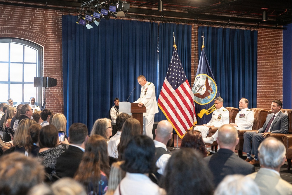 Vice Adm. Douglas L. Williams Relieves Vice Adm. Johnny Wolfe Jr. at Portfolio Acquisition Executive Strategic Systems Programs Change of Command Ceremony