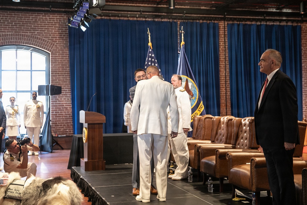 Vice Adm. Douglas L. Williams Relieves Vice Adm. Johnny Wolfe Jr. at Portfolio Acquisition Executive Strategic Systems Programs Change of Command Ceremony