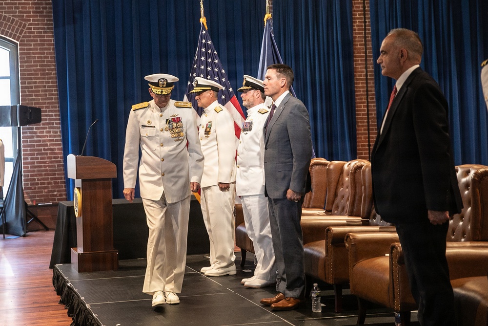 Vice Adm. Douglas L. Williams Relieves Vice Adm. Johnny Wolfe Jr. at Portfolio Acquisition Executive Strategic Systems Programs Change of Command Ceremony