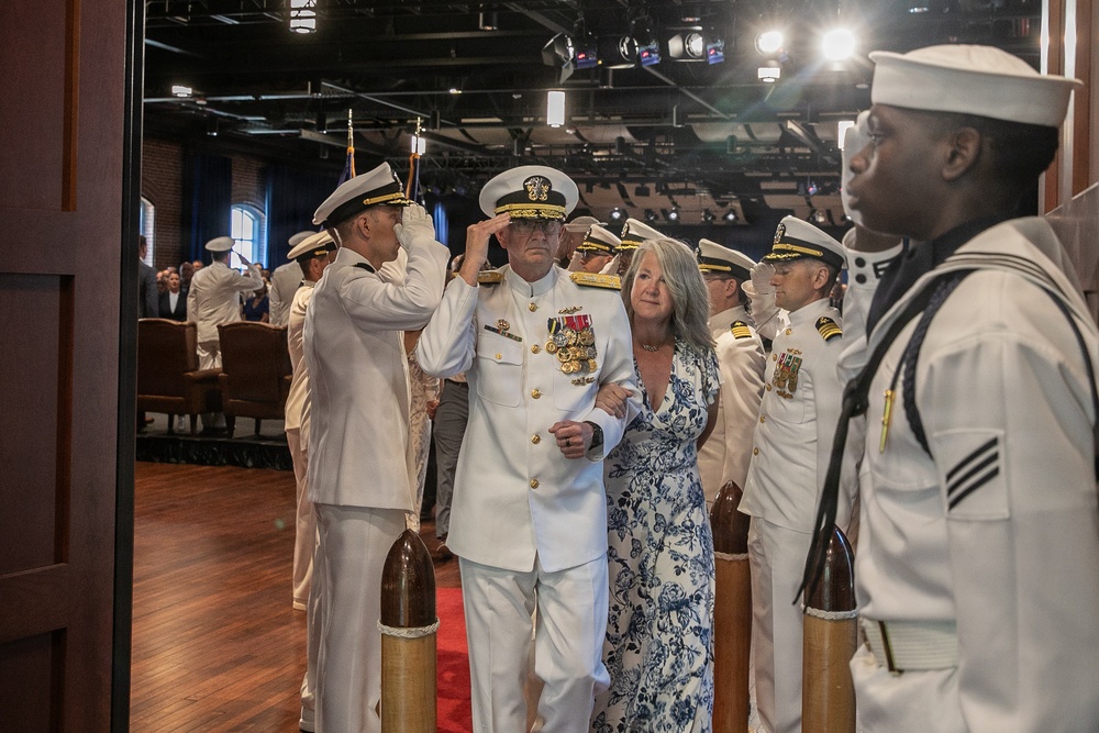 Vice Adm. Douglas L. Williams Relieves Vice Adm. Johnny Wolfe Jr. at Portfolio Acquisition Executive Strategic Systems Programs Change of Command Ceremony