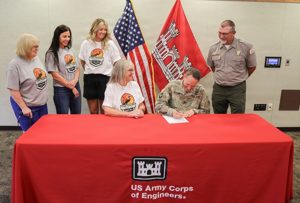 USACE signs cooperative agreement with Core Friends of Rend Lake