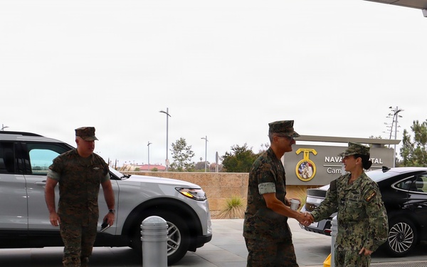 The Medical Officer of the Marine Corps visits NHCP