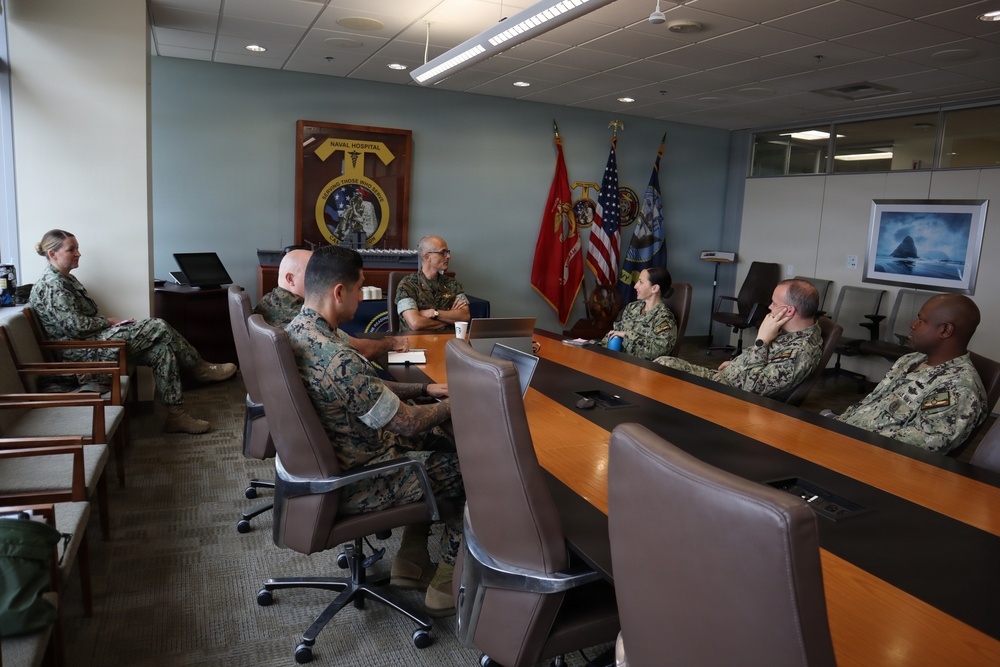 The Medical Officer of the Marine Corps visits NHCP