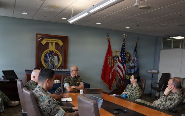 The Medical Officer of the Marine Corps visits NHCP