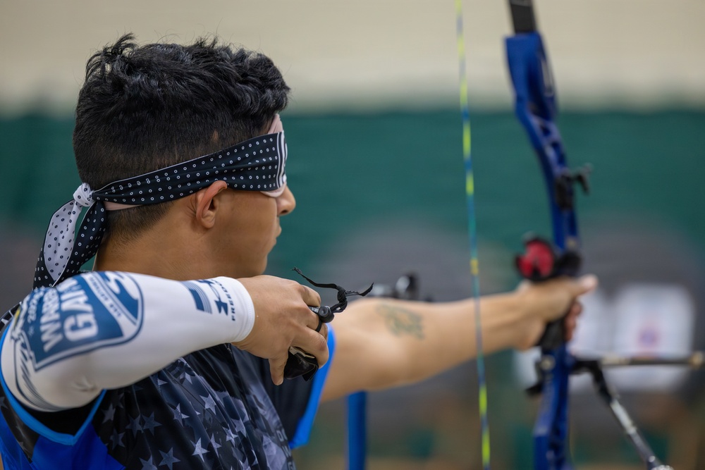 Team Navy Competes in the Archery Event at the 2026 Warrior Games