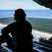 165th Airlift Wing's C-130J flies over Tybee Island during local sortie