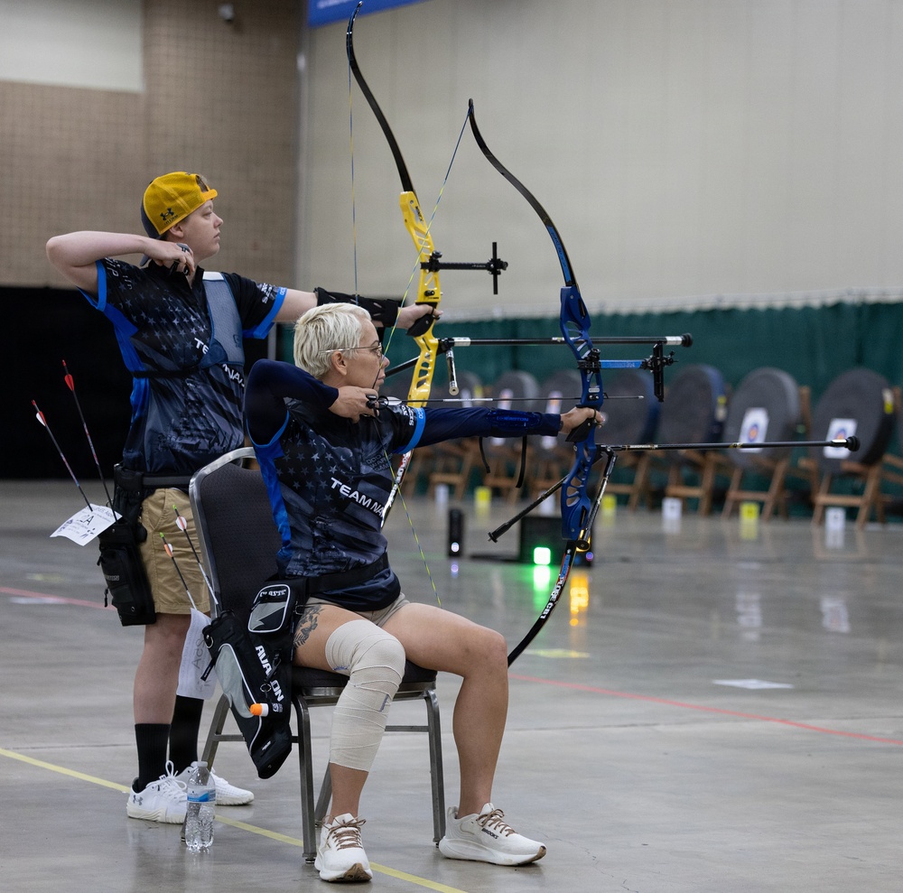 Team Navy Competes in the Archery Event at the 2026 Warrior Games