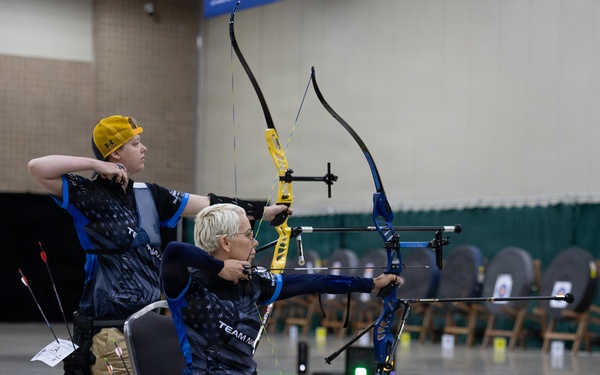 Team Navy Competes in the Archery Event at the 2026 Warrior Games