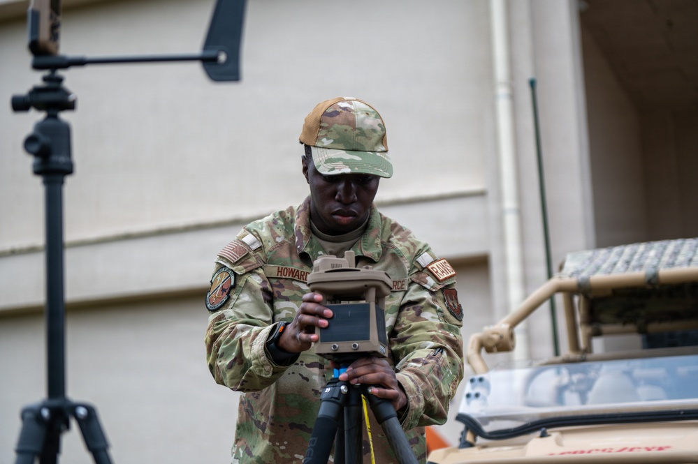 Airmen conduct annual training in Ramstein, Germany.