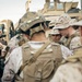 U.S. Marines and Sailors Depart to a Position Area for Artillery