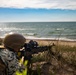 U.S. Marine Corps combat engineers conduct beach security patrol