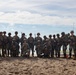 U.S. Marine Corps combat engineers conduct beach security patrol