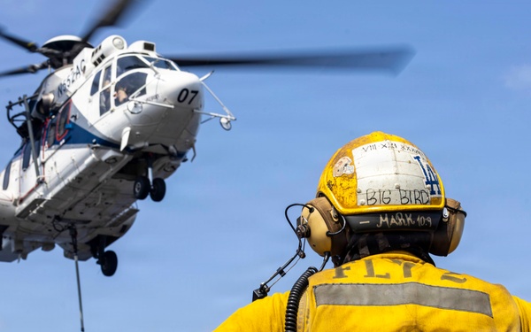 Abraham Lincoln Conducts Replenishment-At-Sea With USNS Cesar Chavez