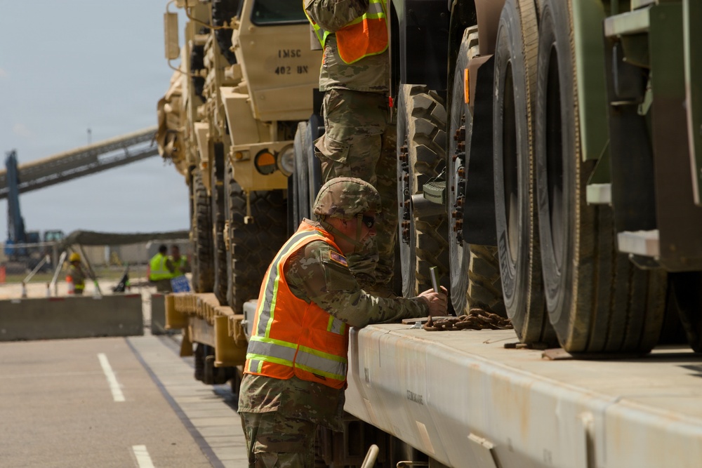 Sustainment Soldiers execute real-world rail operations during Operation Sentinel Justice