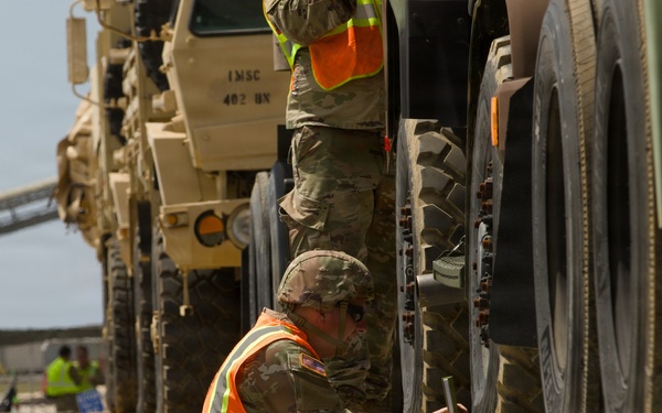 Sustainment Soldiers execute real-world rail operations during Operation Sentinel Justice