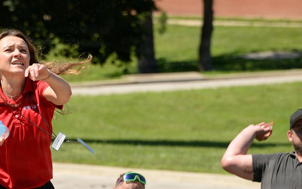 Water balloon fight at Fort Leavenworth