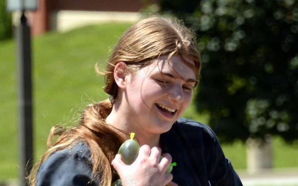 Water balloon fight at Fort Leavenworth