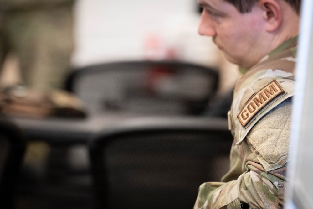 181st Communications Squadron train at Alpena Combat Readiness Training Center