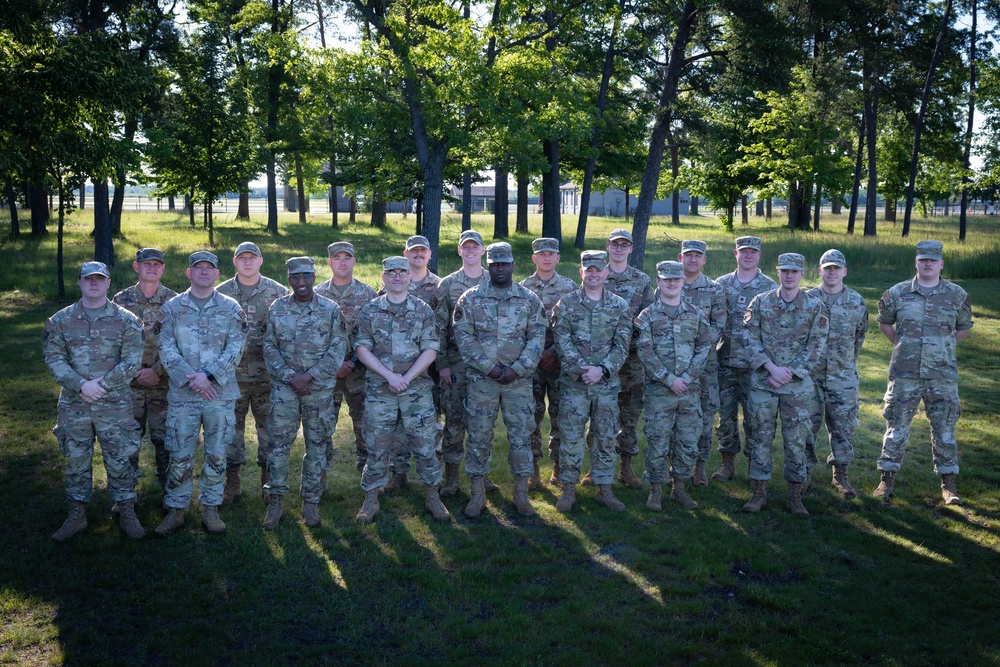 181st Communications Squadron train at Alpena Combat Readiness Training Center