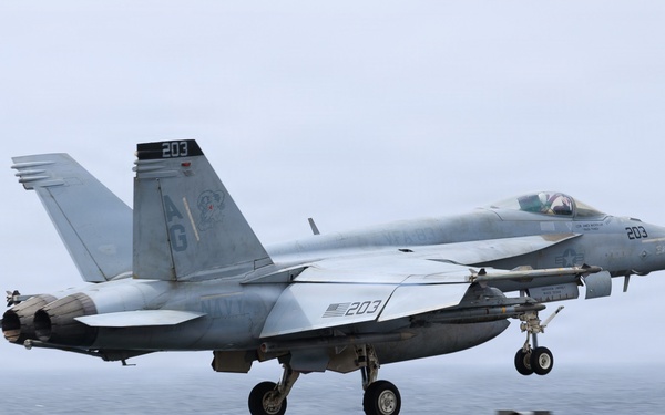 USS George H.W. Bush launch of an F/A-18E Super Hornet