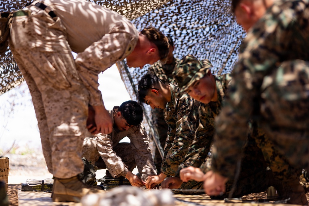 U.S. Marines with 1st CEB host demolition range for midshipmen