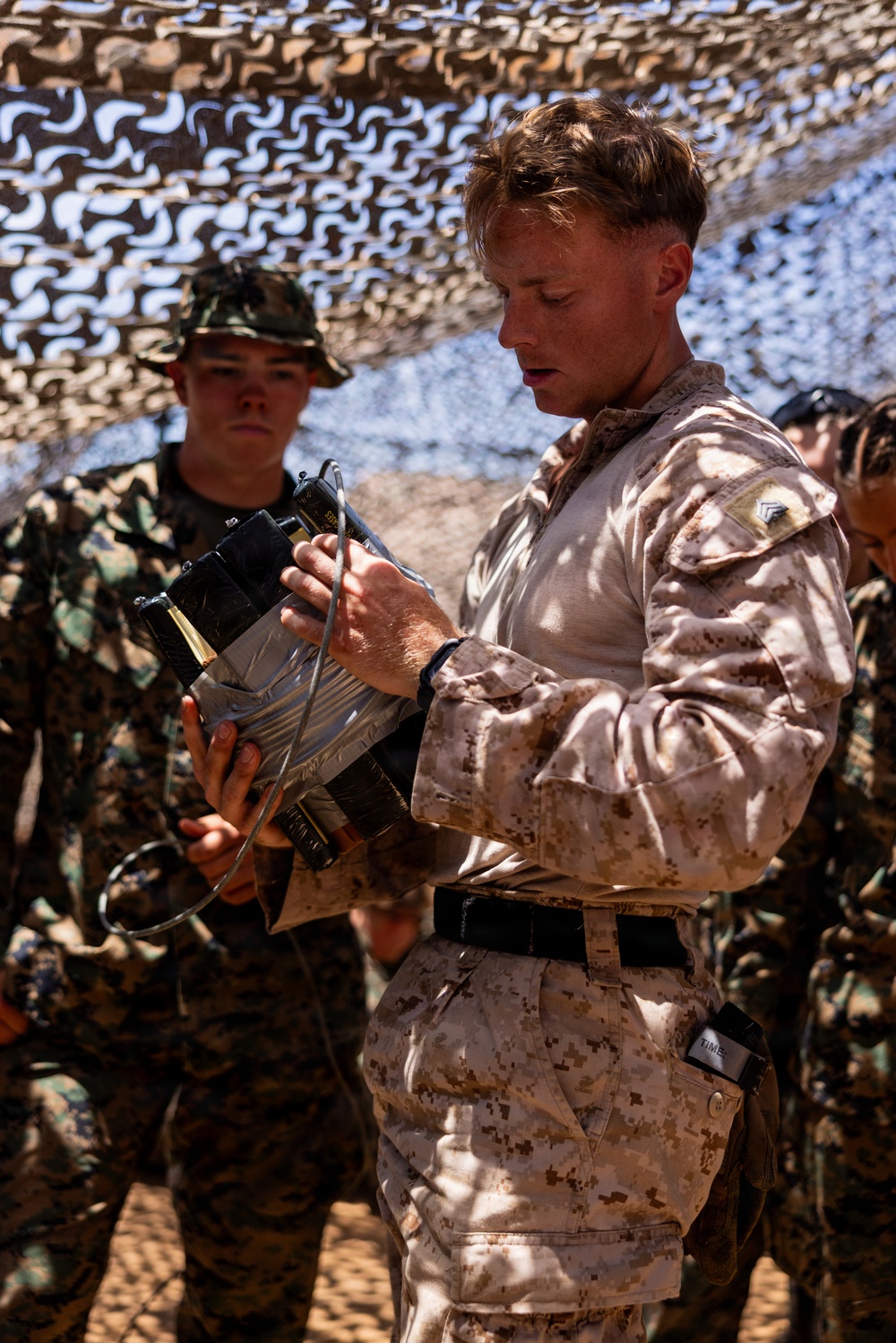 U.S. Marines with 1st CEB host demolition range for midshipmen
