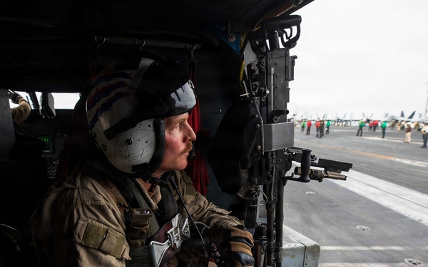USS George H.W. Bush performs lookout duties