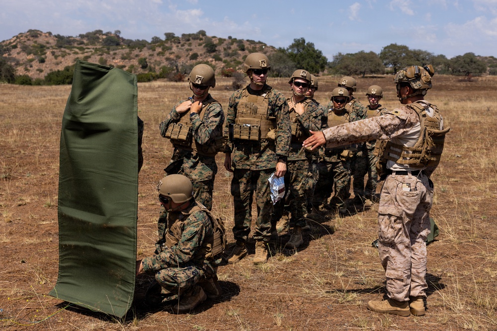 U.S. Marines with 1st CEB host demolition range for midshipmen