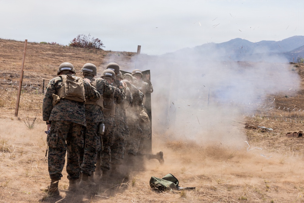 U.S. Marines with 1st CEB host demolition range for midshipmen