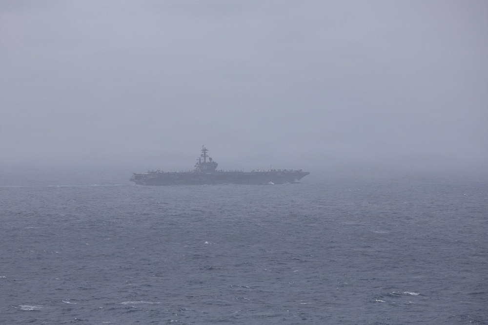 USS George H.W. Bush sails in the Arabian Sea