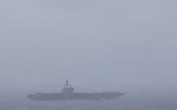 USS George H.W. Bush sails in the Arabian Sea