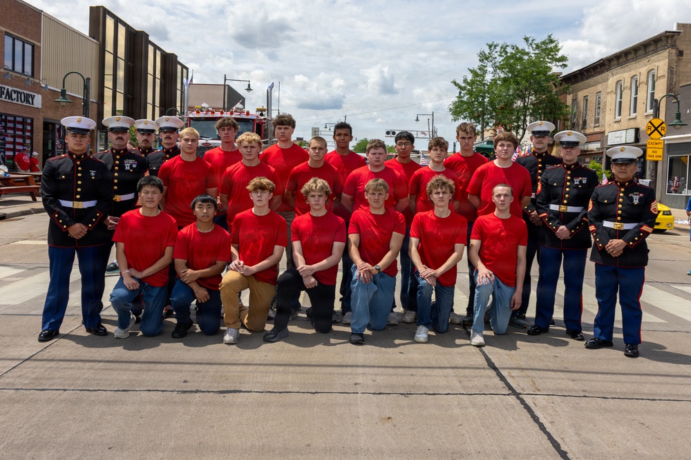 RSS Appleton Marches in Flag Day Parade and Conducts Initial Strength Test