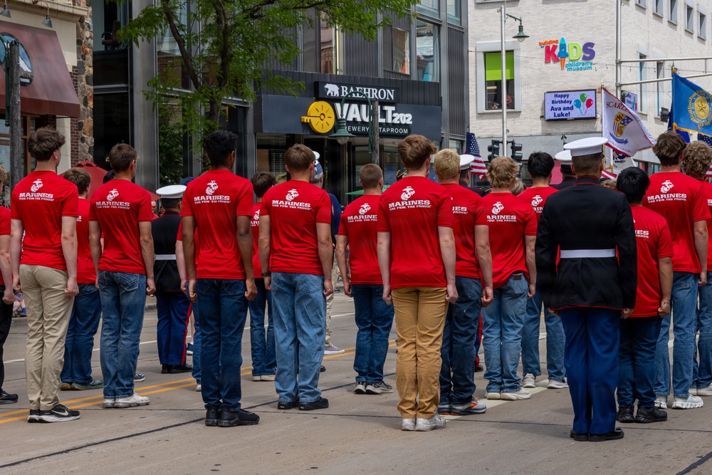 RSS Appleton Marches in Flag Day Parade and Conducts Initial Strength Test