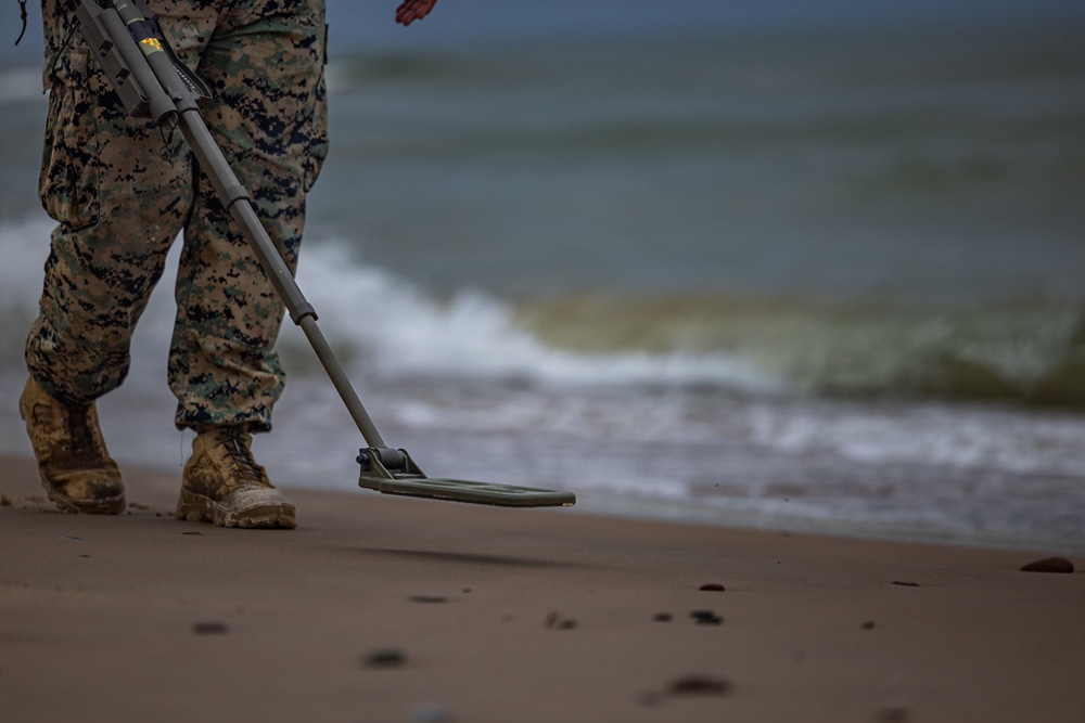 U.S. Marine Corps combat engineers conduct bilateral training in Baltic region