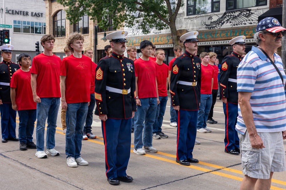 RSS Appleton Marches in Flag Day Parade and Conducts Initial Strength Test