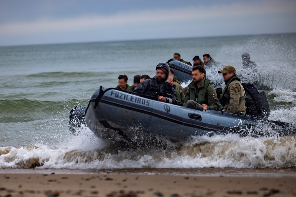 U.S. Marine Corps combat engineers conduct bilateral training in Baltic region