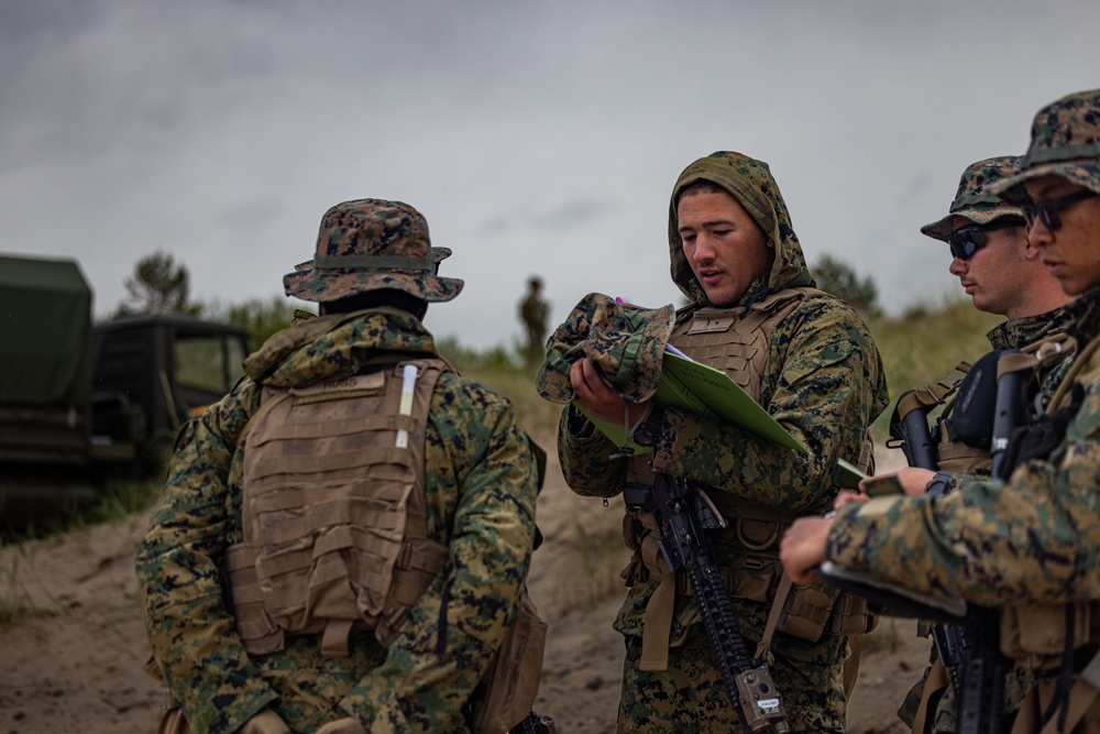 U.S. Marine Corps combat engineers conduct bilateral training in Baltic region