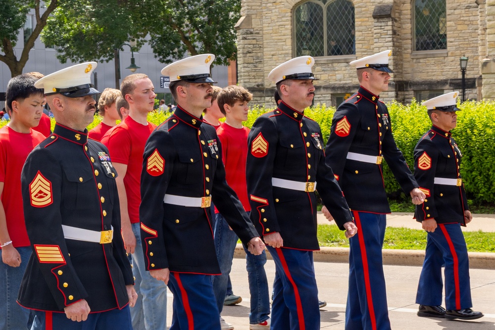 RSS Appleton Marches in Flag Day Parade and Conducts Initial Strength Test