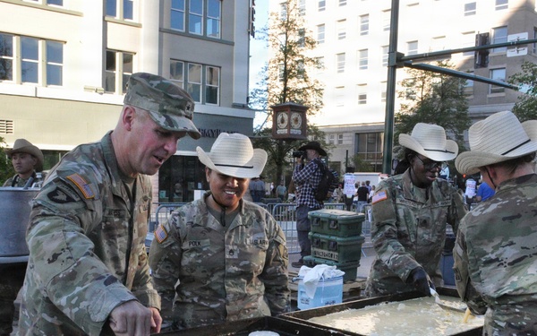 Soldiers feed community during annual Western Heritage Street Breakfast