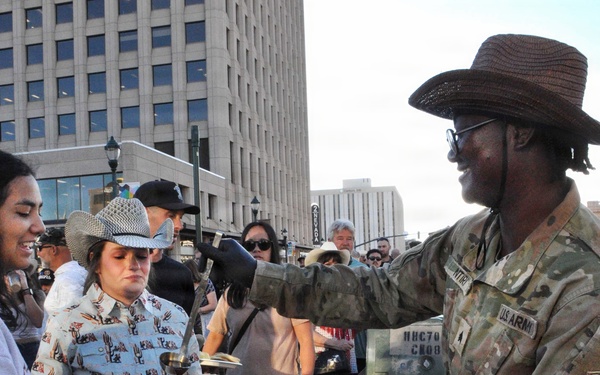 Soldiers feed community during annual Western Heritage Street Breakfast