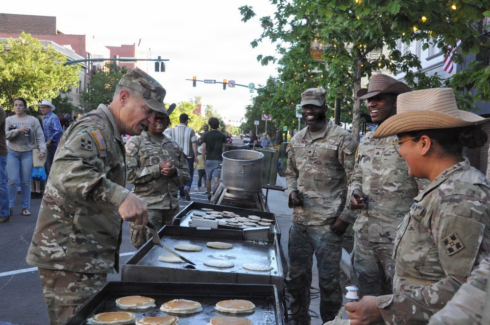 Soldiers feed community during annual Western Heritage Street Breakfast