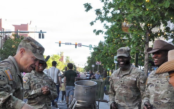 Soldiers feed community during annual Western Heritage Street Breakfast